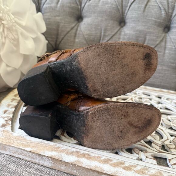 Freebird by Steven Saint Brown Leather Ankle Boots Women’s 6 - Picture 7 of 8